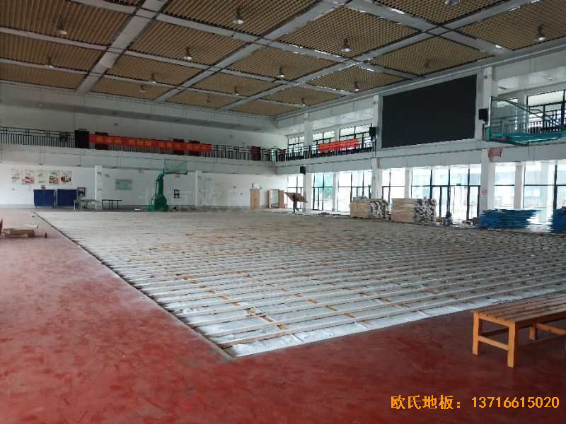 廣西來賓市較好的中學(xué)體育地板鋪設(shè)案例