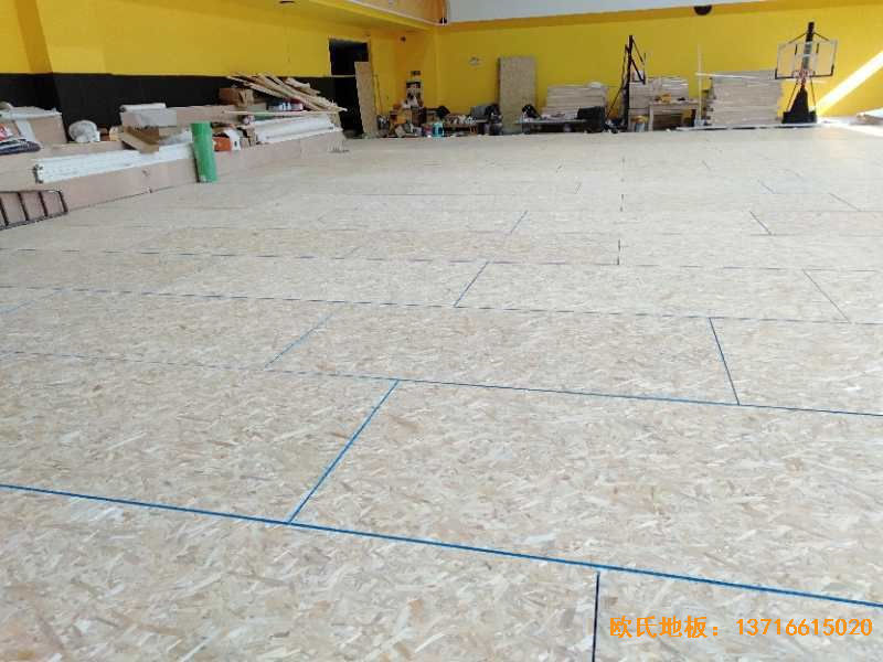 江蘇揚(yáng)州海蘭德瓊花籃球館運(yùn)動(dòng)地板安裝案例