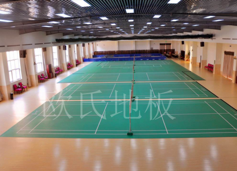 羽毛球館木地板，正確的打開方式